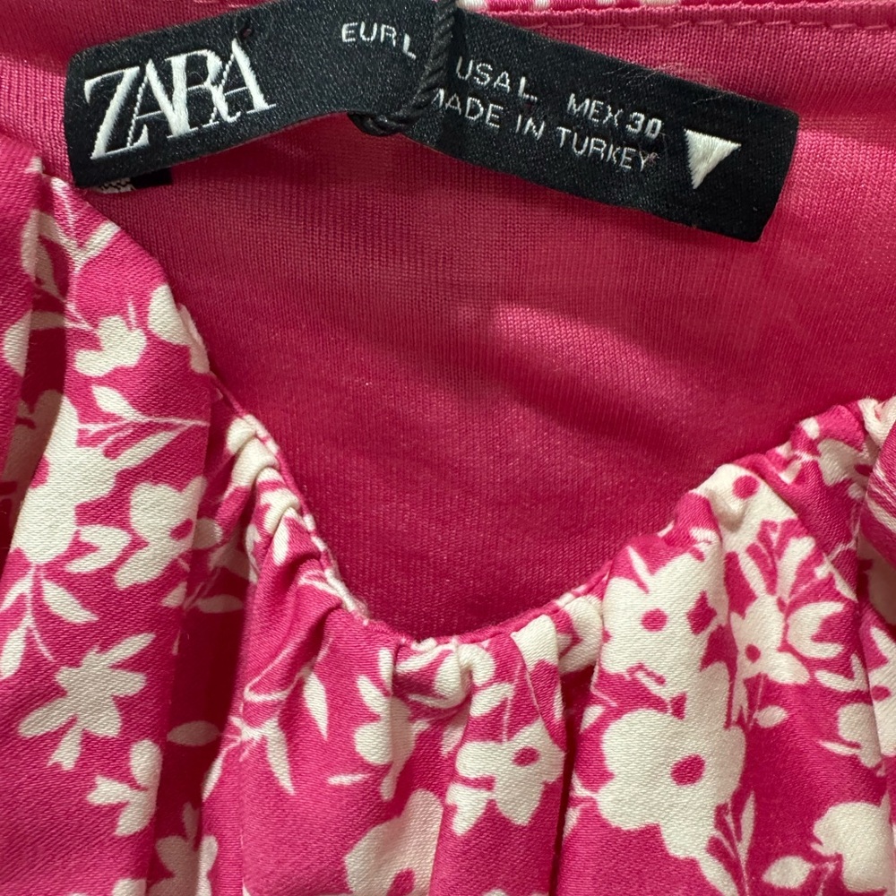 NWT Beautiful and Flirty Zara Pink Floral Bodysuit - Picture 9 of 14